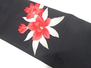 アンティーク　花模様織り出し名古屋帯（着用可）